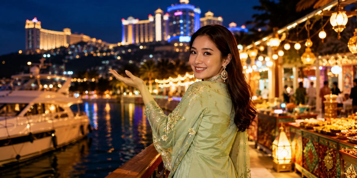 Suasana perayaan Hari Raya di Genting Highlands dengan promosi odds perlawanan khas thirty8