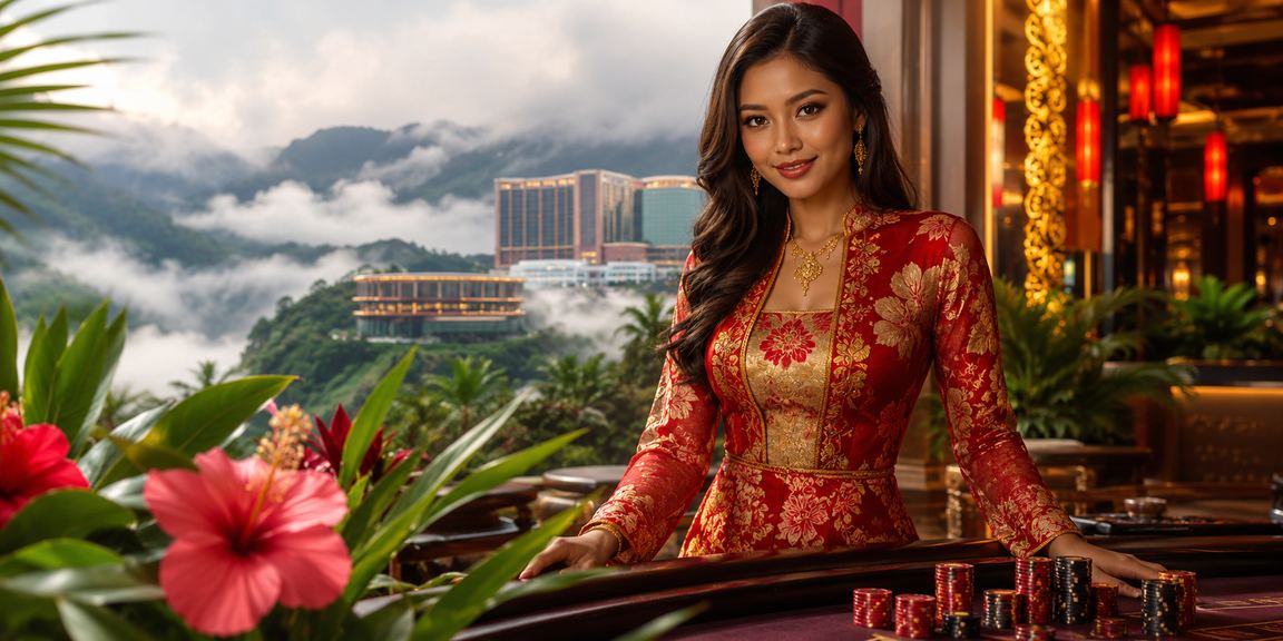 Suasana hiburan sukan maya dan kasino di kawasan peranginan Genting Highlands pada thirty8