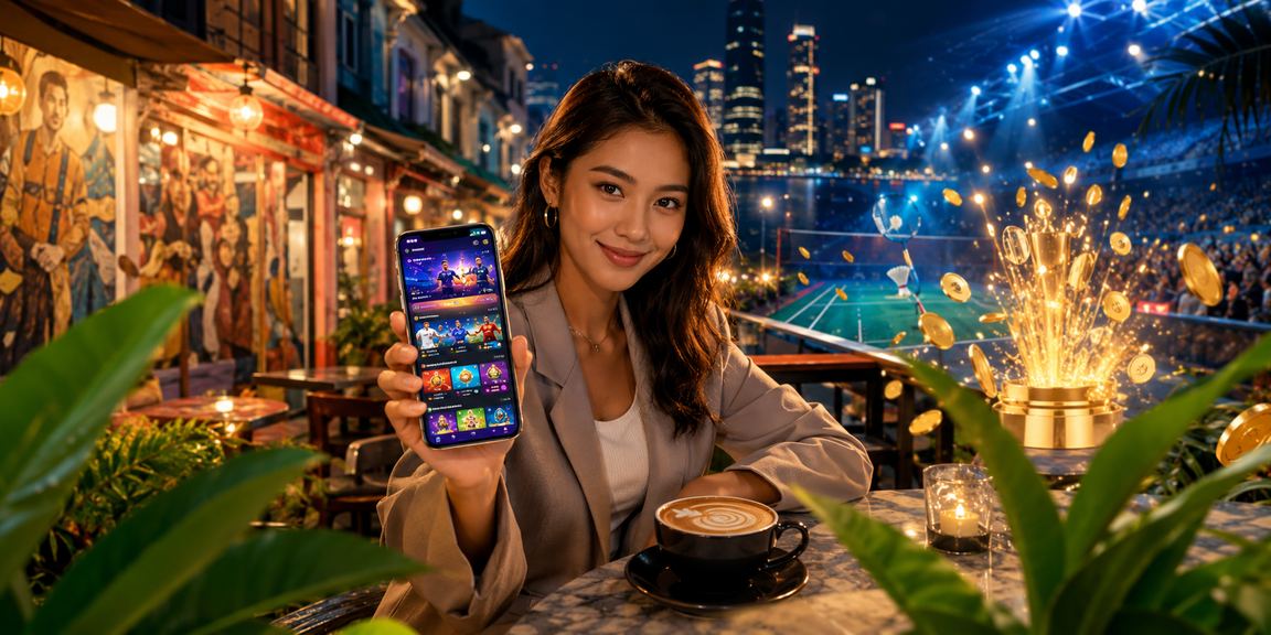 Pengguna Pulau Pinang menyemak odds perlawanan sukan melalui telefon pintar pada platform thirty8